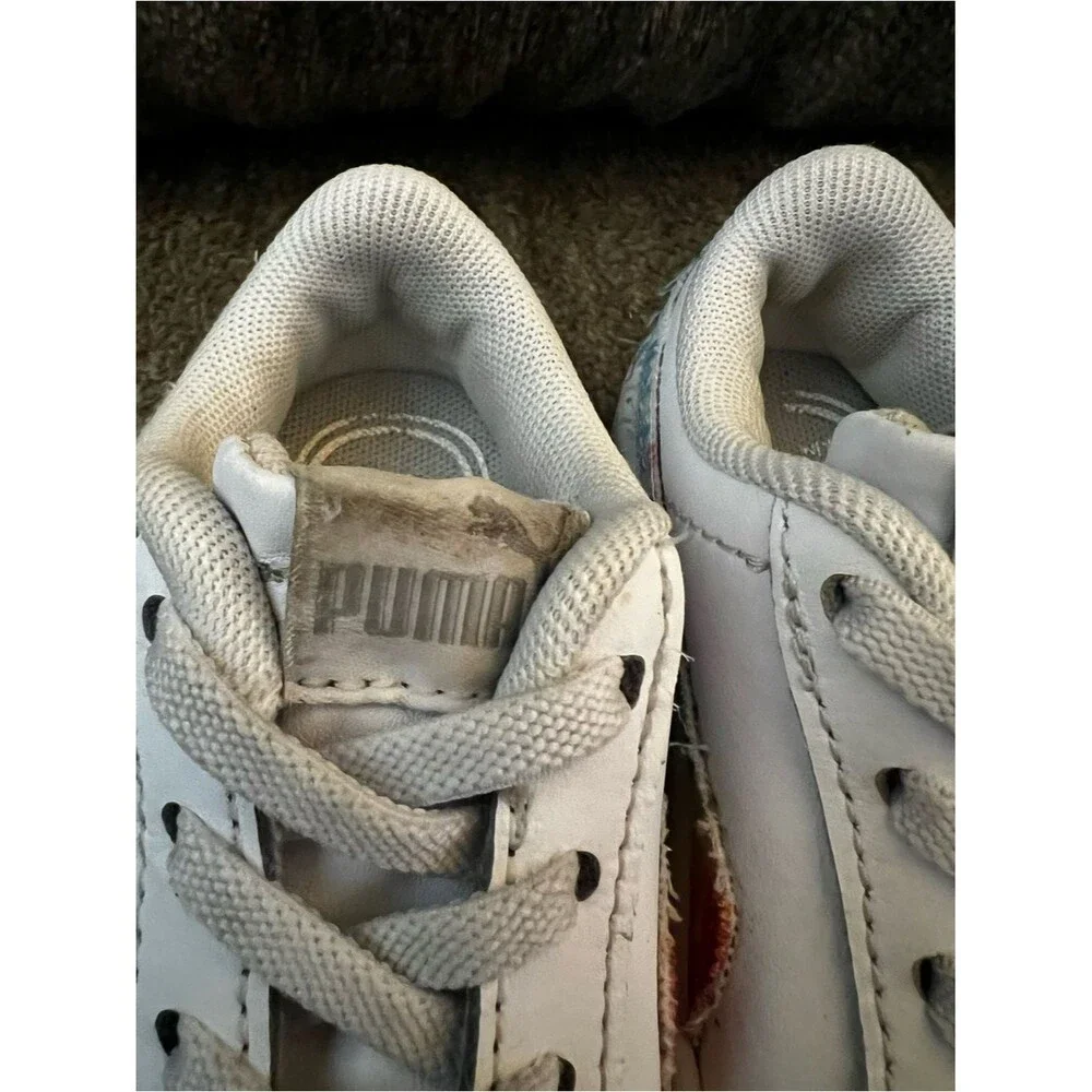 Toddler Shoes Lot Size 5C Converse White Tie Dye Puma Rainbow 3 Pairs GUC